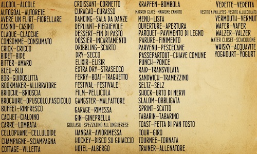 fascista autarchia linguistica