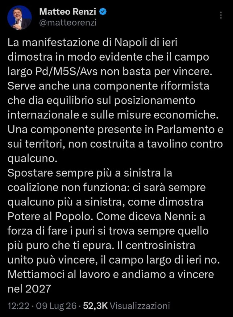 campo largo renzi